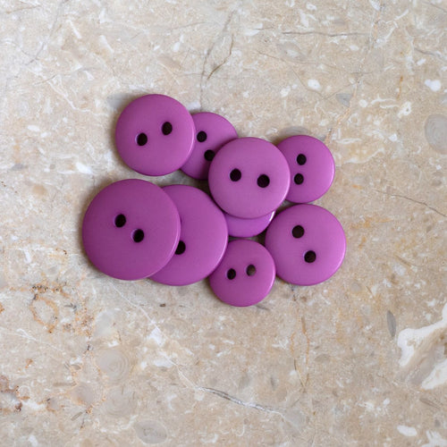 Atelier Brunette - Classic Matte Buttons - Bubble Gum 15mm