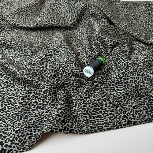 Leopard Sand Yarn Dyed Jacquard Knit