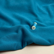 Fleecy Sweat-shirting Fabric in Petrol