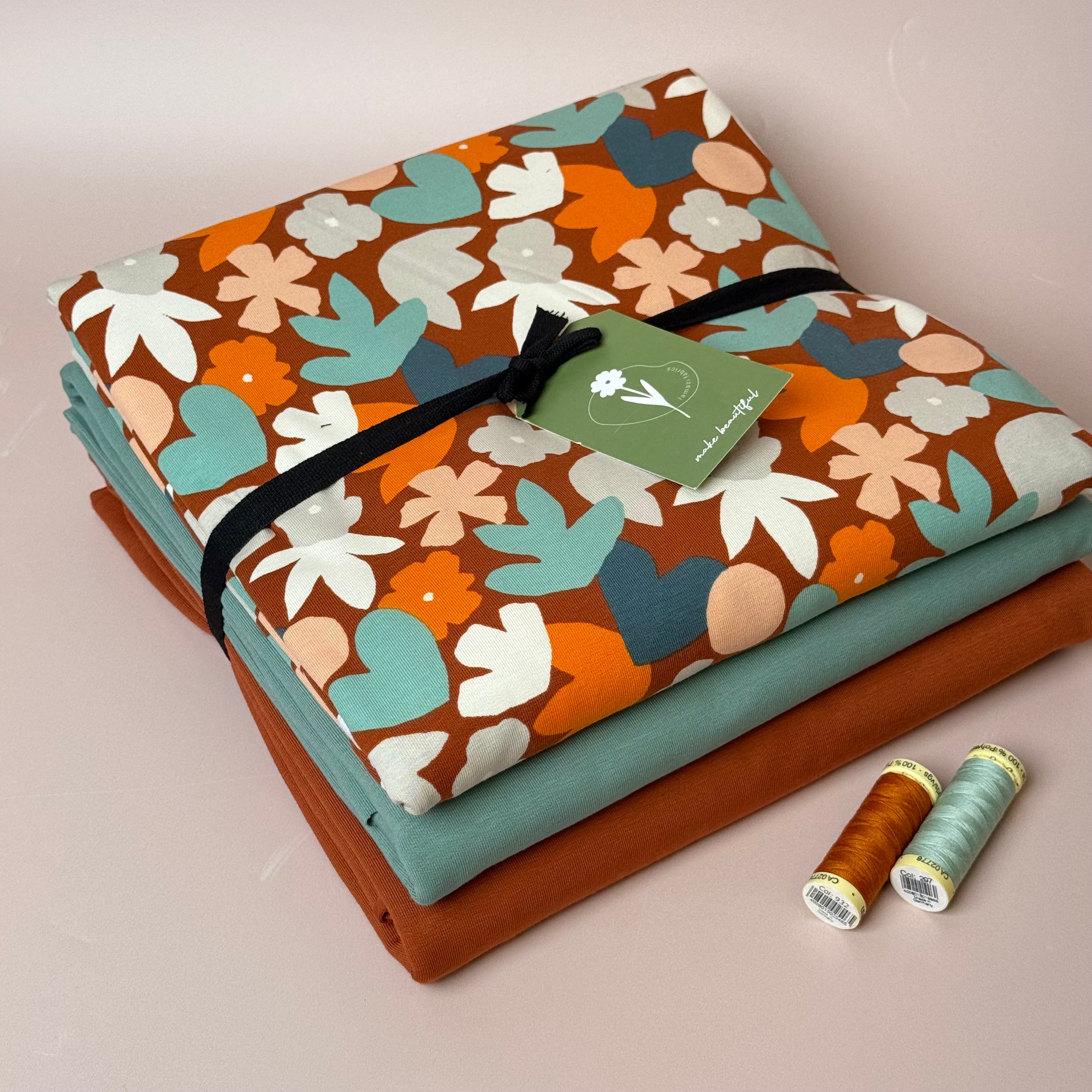 Colour Bundles - Autumn Leaves Cotton Jersey Fabrics