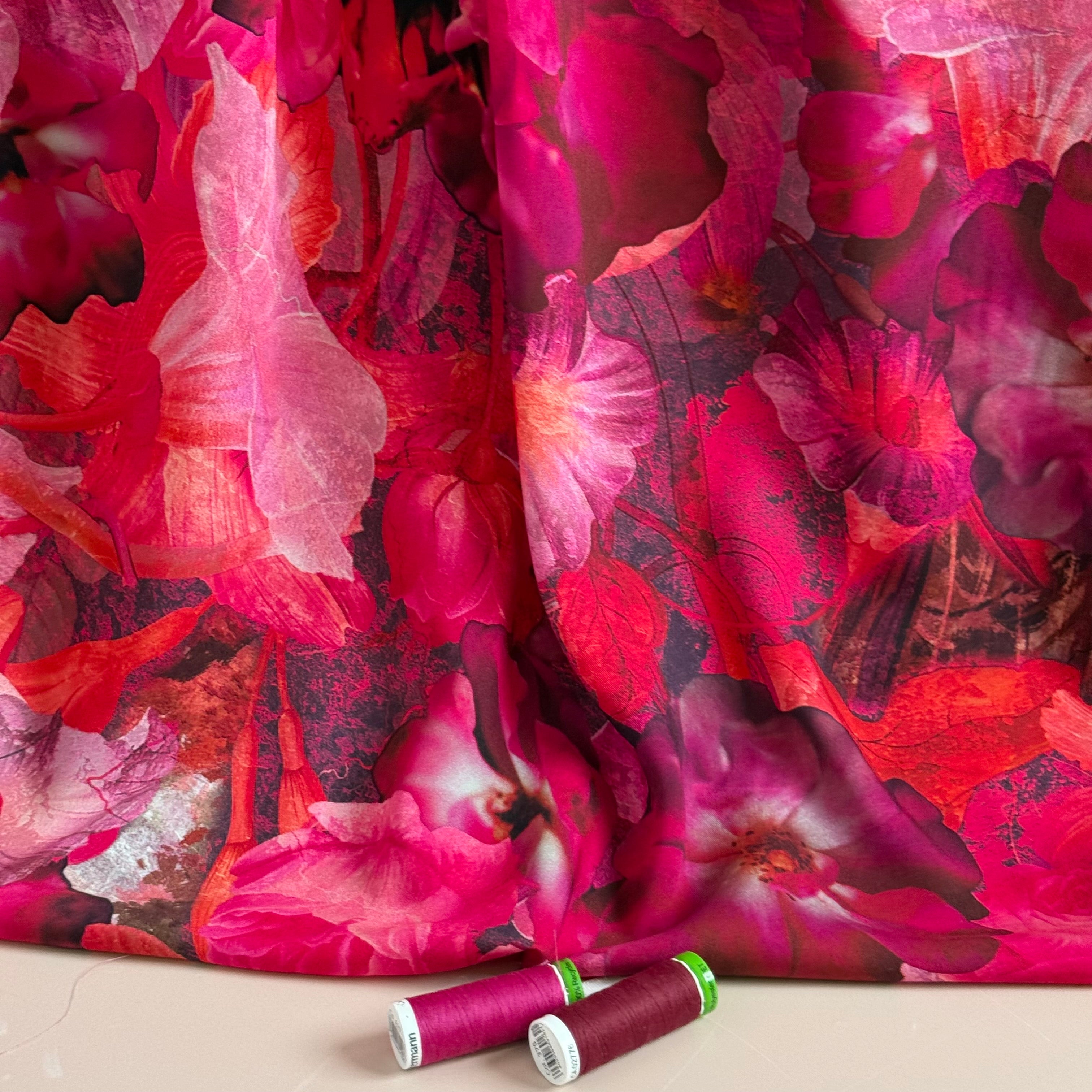 Valentine Blooms Viscose Twill with LENZING™ ECOVERO™ fibres