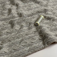 Nordic Cable Knit in Taupe Melange