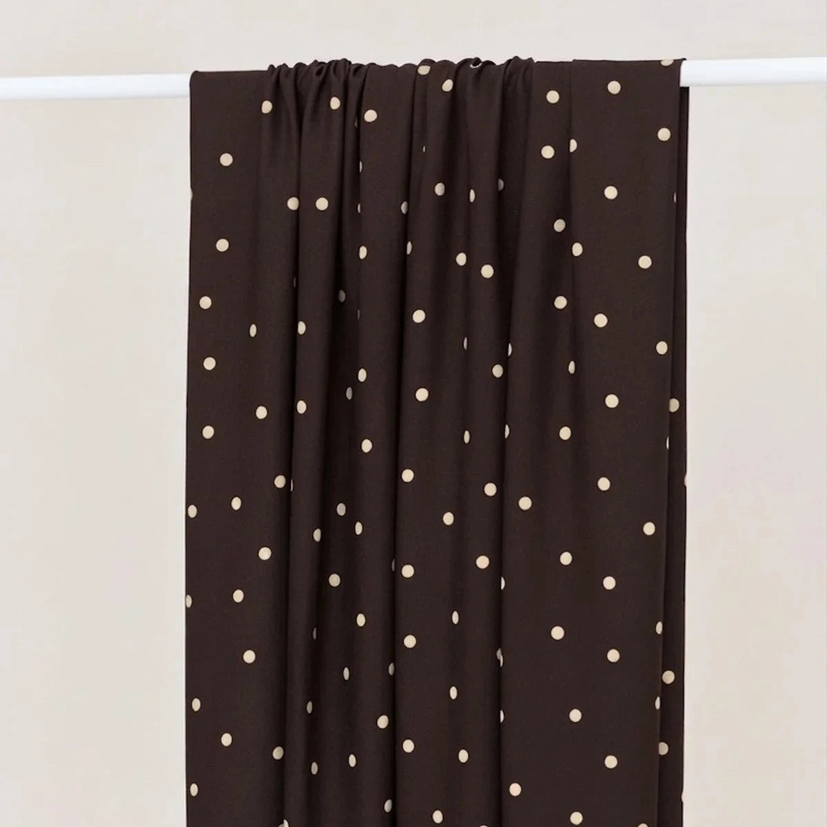 Mind The MAKER - Jolly Dot Umber ECOVERO™ Viscose Crepe Fabric