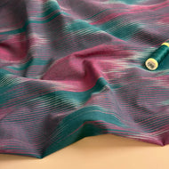 Autumn Jewel in Classic Chevron Pure Cotton Handloom Fabric