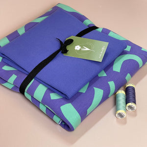 Colour Bundles - Playful Purple Cotton French Terry and Ribbing