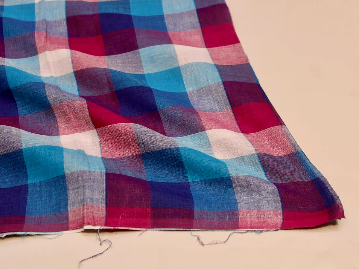 Marine Pure Cotton Handloom Madras Check
