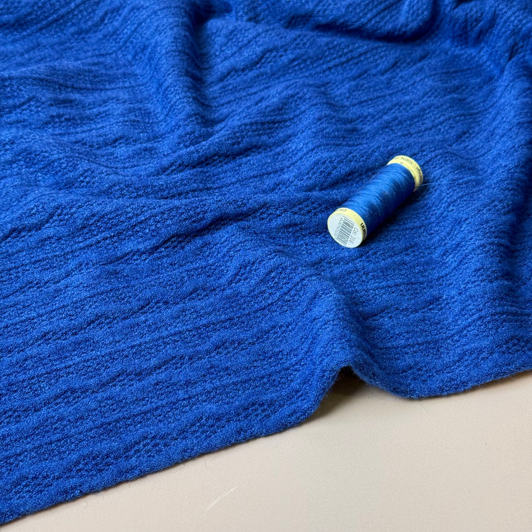 Lace Viscose Blend Sweater Knit in Royal Blue