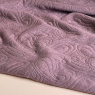 Paisley Jacquard Quilted Knit in Mauve