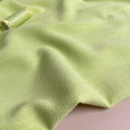 Flow Lime Viscose Linen Blend Dress Fabric