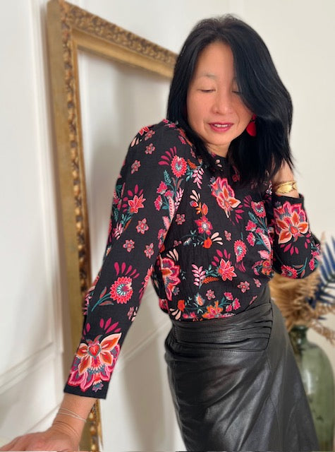 My Dress Made - Kalya Flame Textured Viscose Fabric