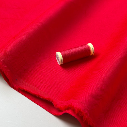 21 Wale Cotton Needlecord in Red
