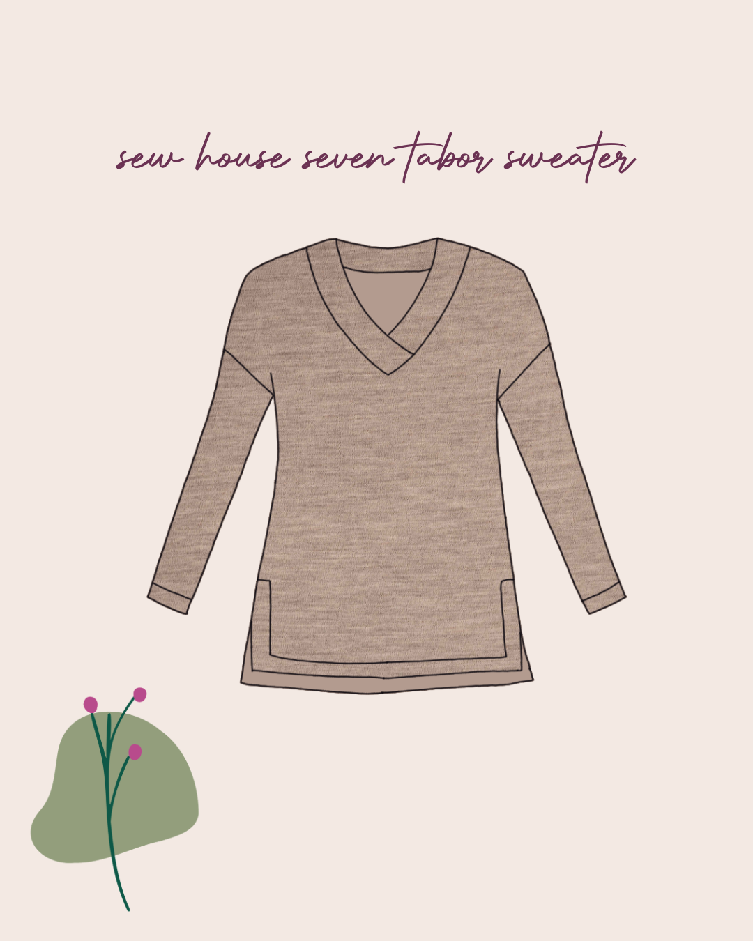 Sewing Kit - The Tabor Sweater in Knitted Fabrics - Multiple Colour & Fabric options