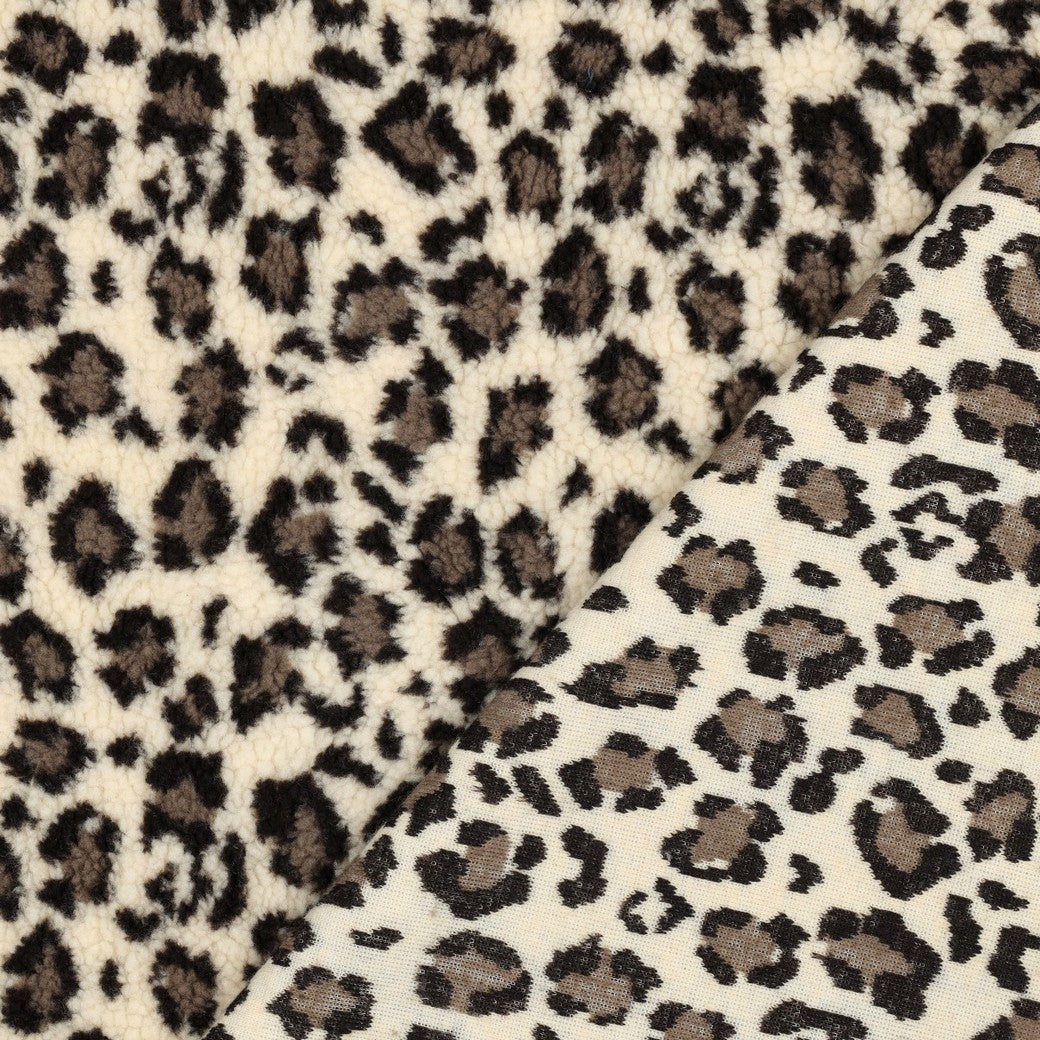 Animal Skin Teddy Jacquard Fabric