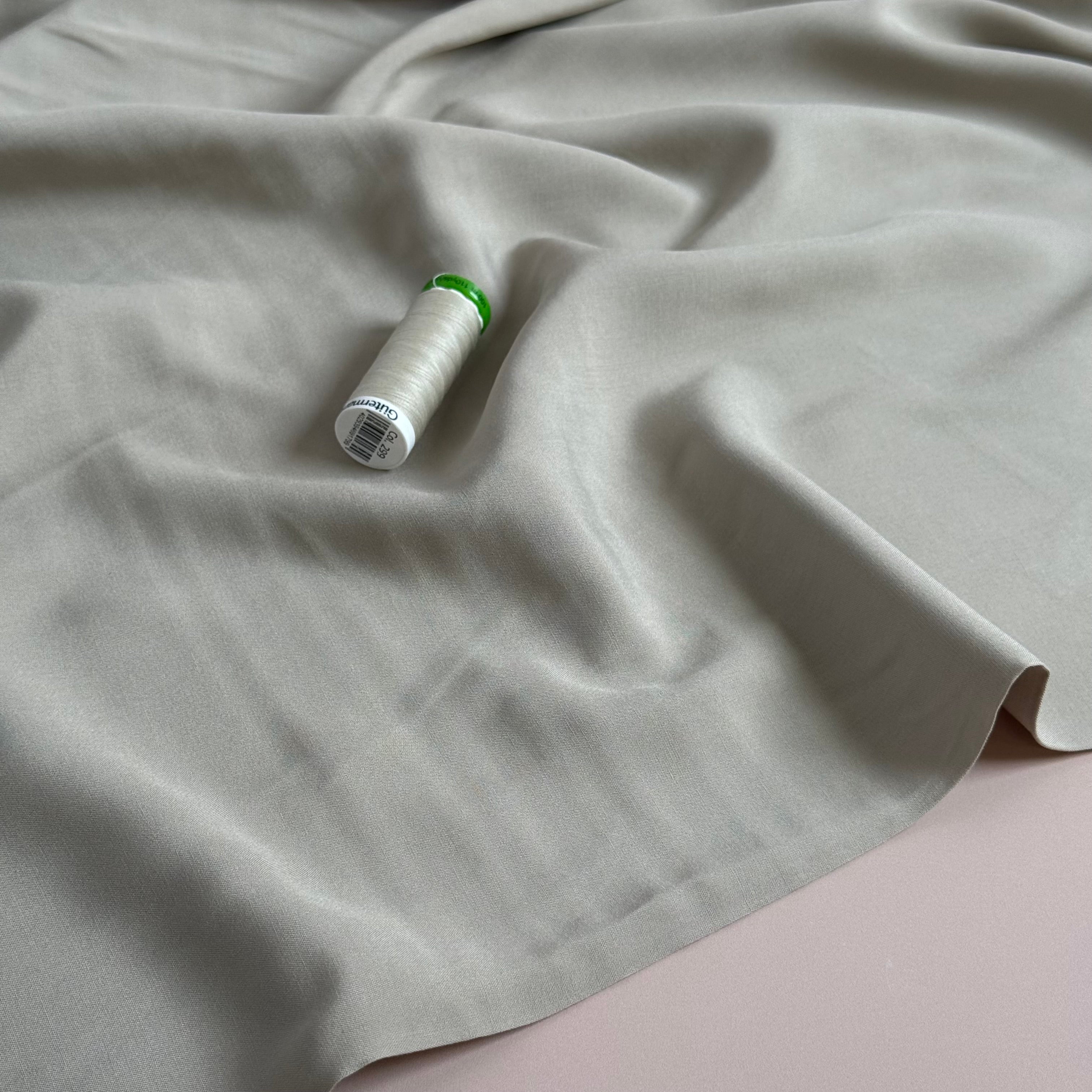 Elegance Sand Plain ECOVERO Viscose Fabric