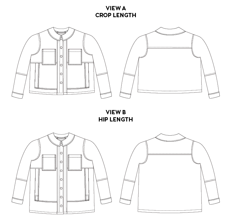 Chalk and Notch - Den Jacket Sewing Pattern