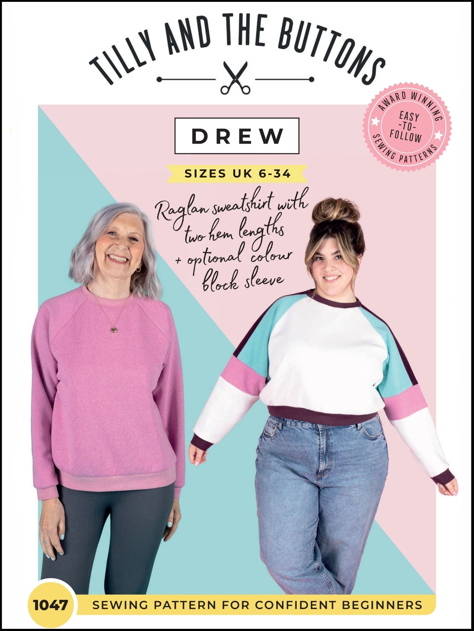 Tilly and the Buttons - Drew Sweatshirt Sewing Pattern (6-34)