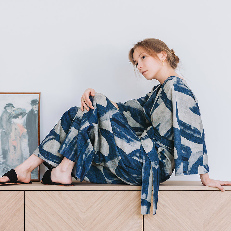 See You At Six - Drifting Course Linen Viscose Fabric