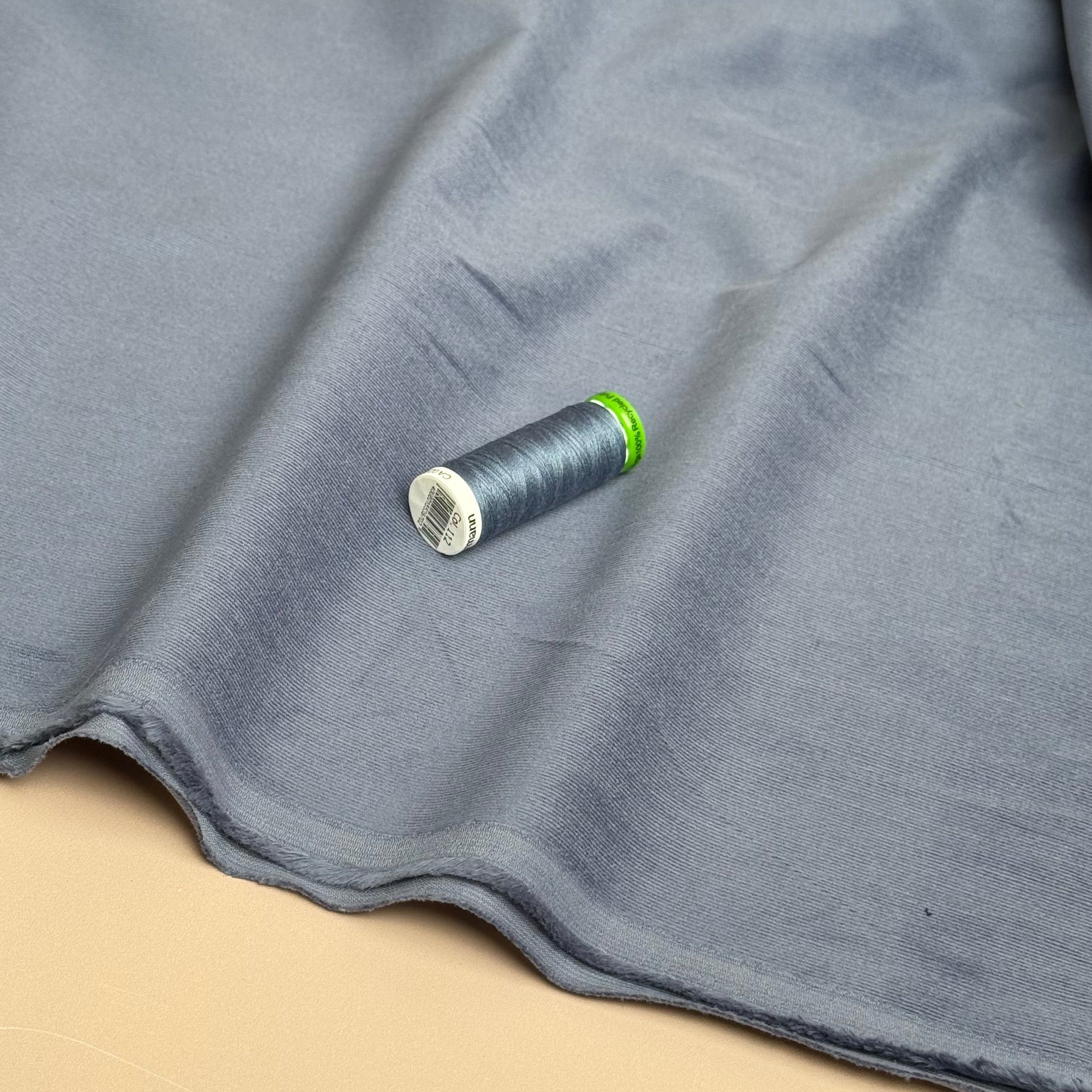 28 Wale Cotton Needlecord in Denim Blue with Stretch