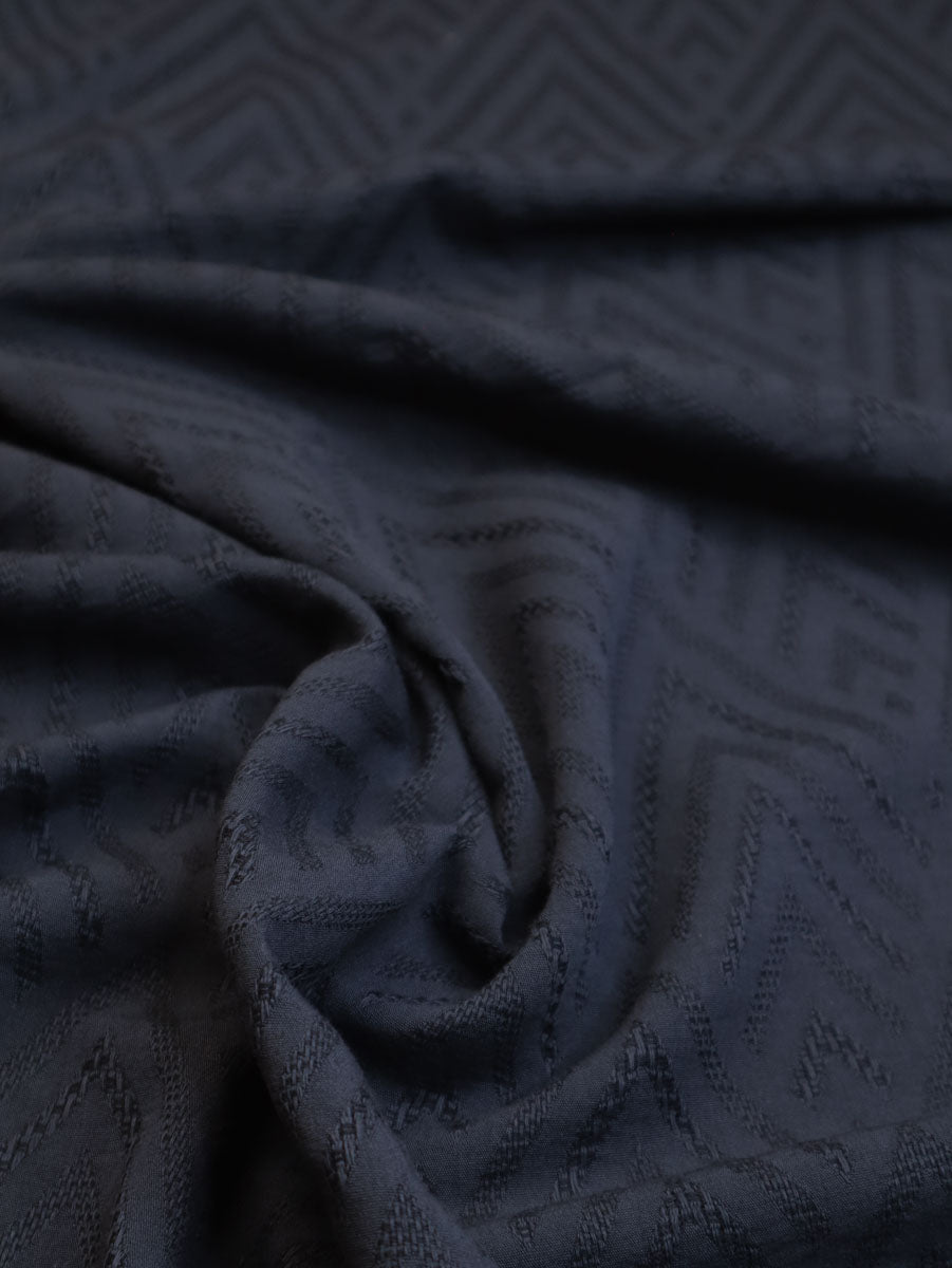 Meet MILK - ALTA Jacquard ECOVERO™ Viscose + Cotton in Dark Navy