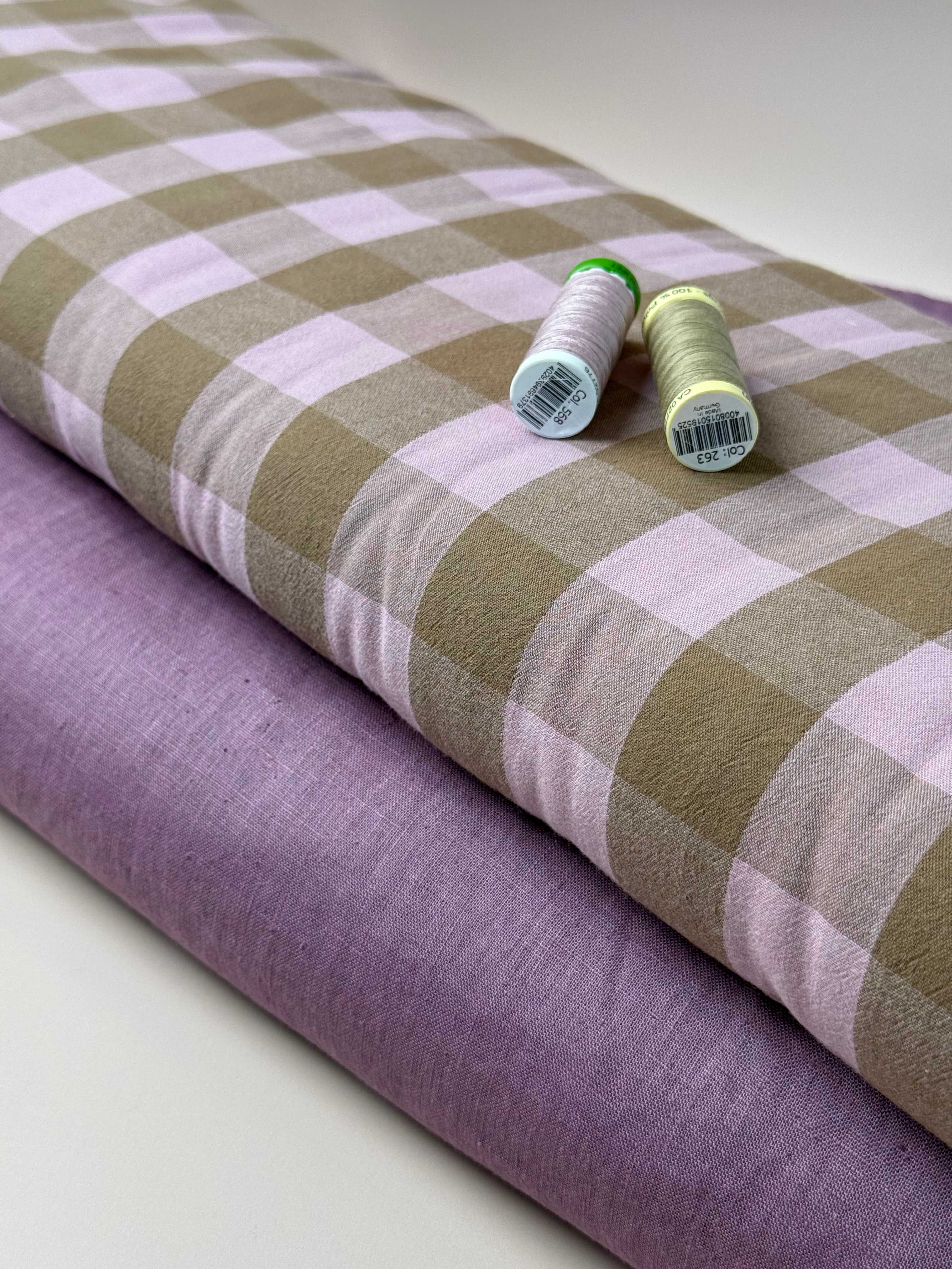 Breeze LIGHT Mauve - Enzyme Washed Linen Fabric