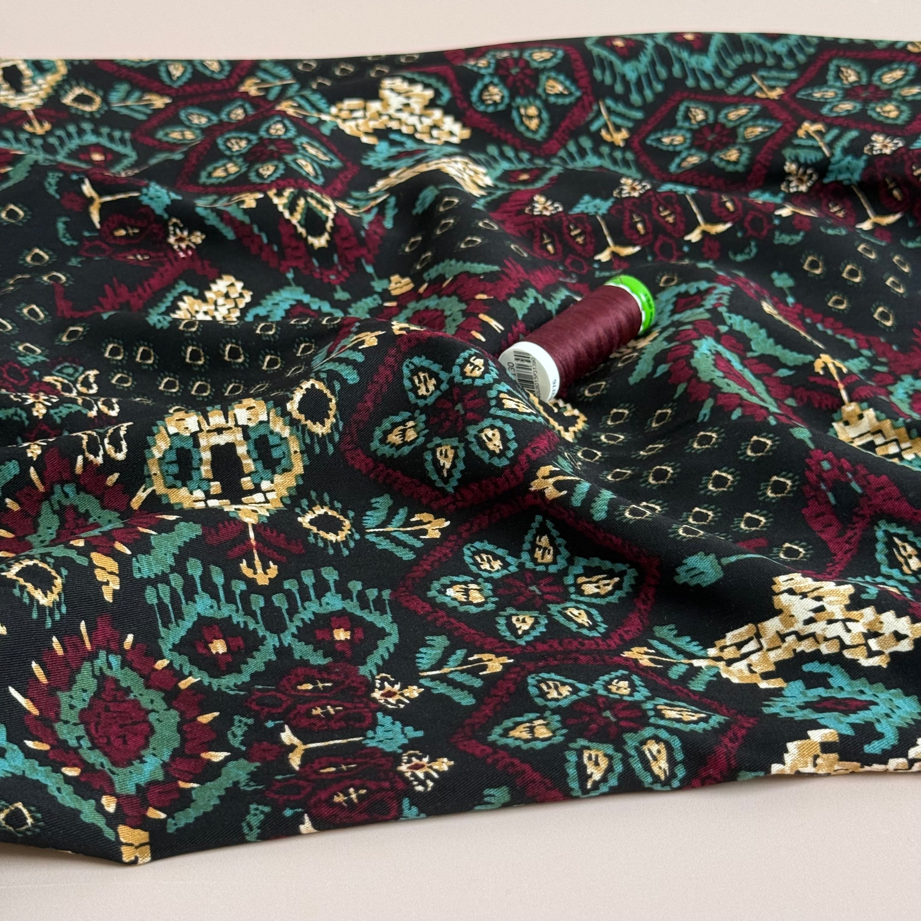 Rosella Tapestry Viscose Twill with Stretch