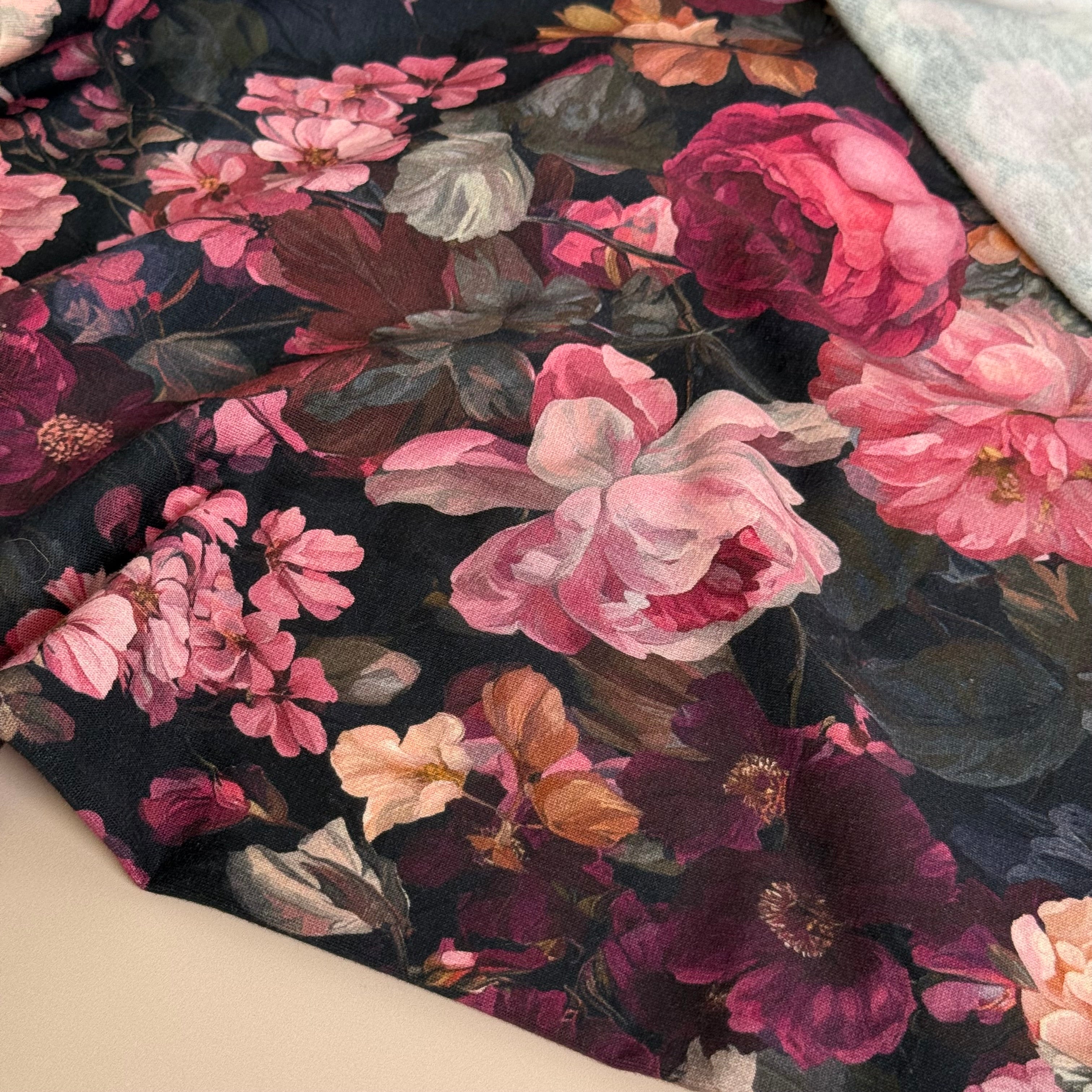 Autumn Bouquet Cotton Sweat-shirting Fabric