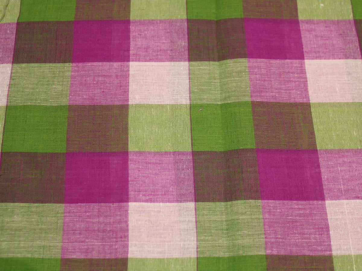 Cacti Pure Cotton Handloom Madras Check