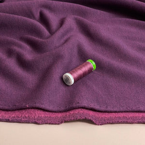 Danish Design - Snuggly Melange Brushed Sweat-shirting in Magenta Purple