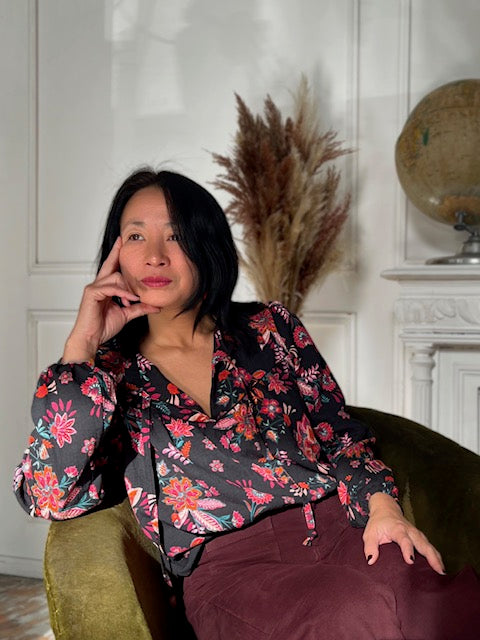 My Dress Made - Kalya Flame Textured Viscose Fabric