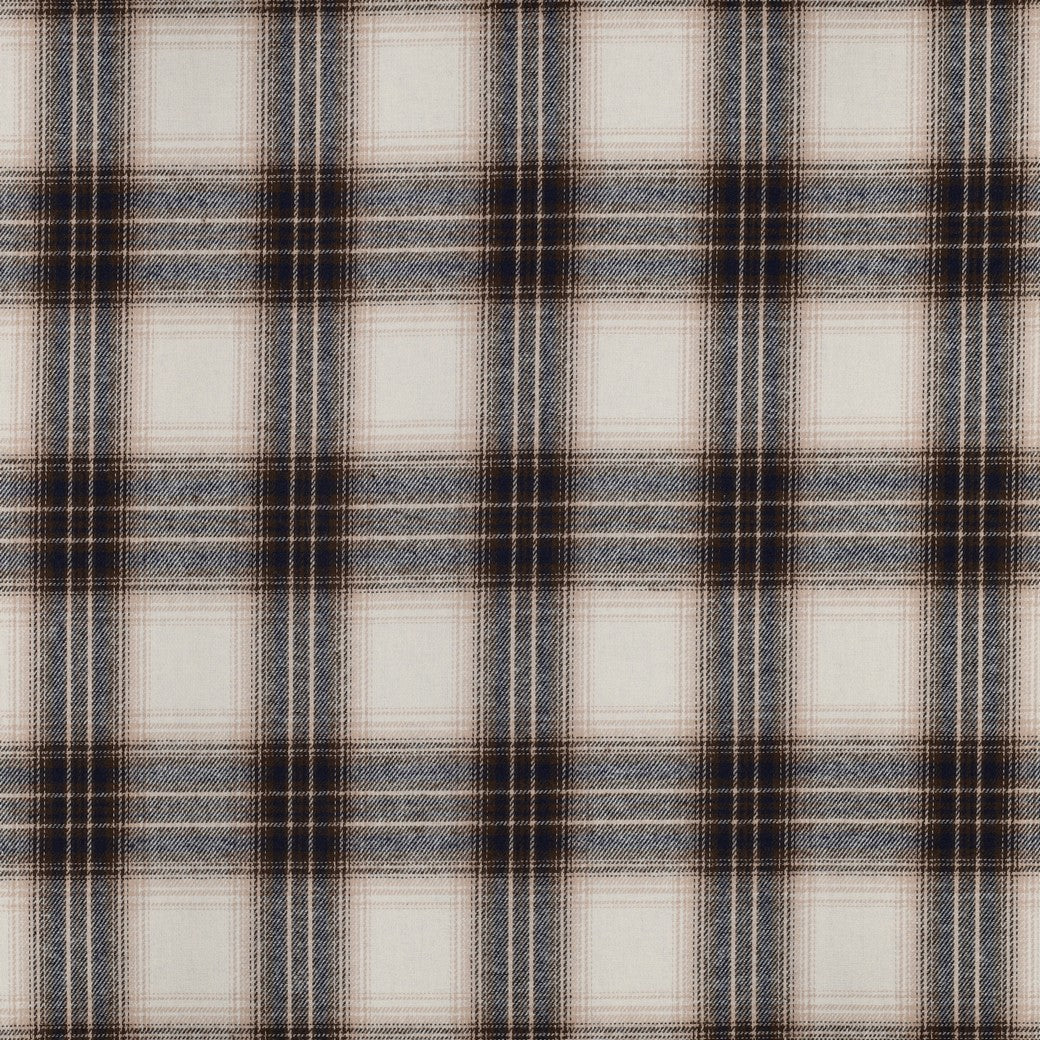 Limited Edition - Luxury Pyjama Kit with Plaid Beige Flannel and Brown Jersey