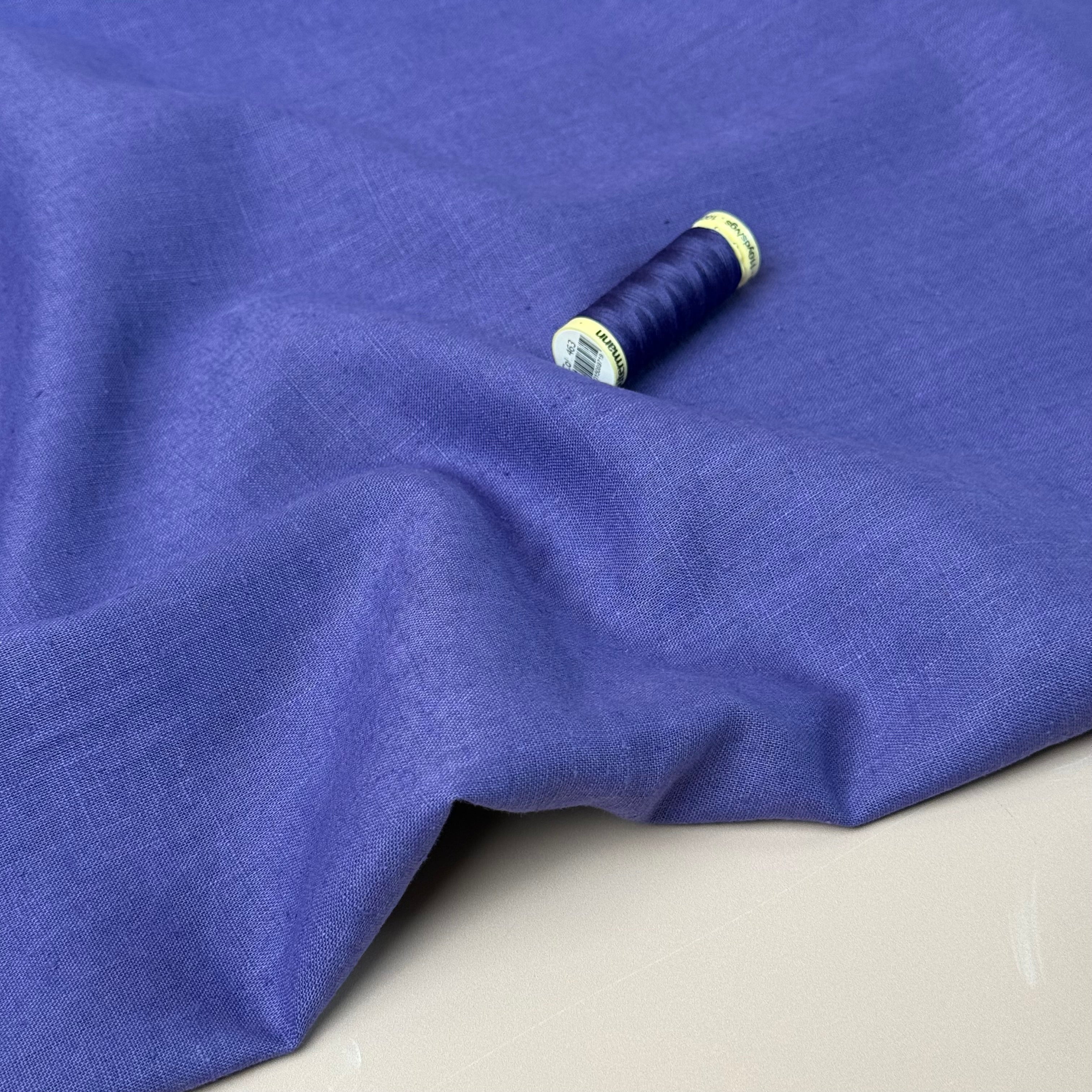 Breeze LIGHT Violet Purple - Enzyme Washed Linen Fabric