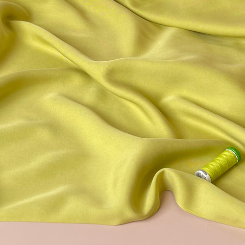 Lush in Lime Yellow TENCEL™ Lyocell Sandwashed Twill