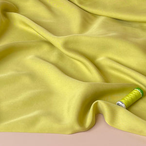 Lush in Lime Yellow TENCEL™ Lyocell Sandwashed Twill