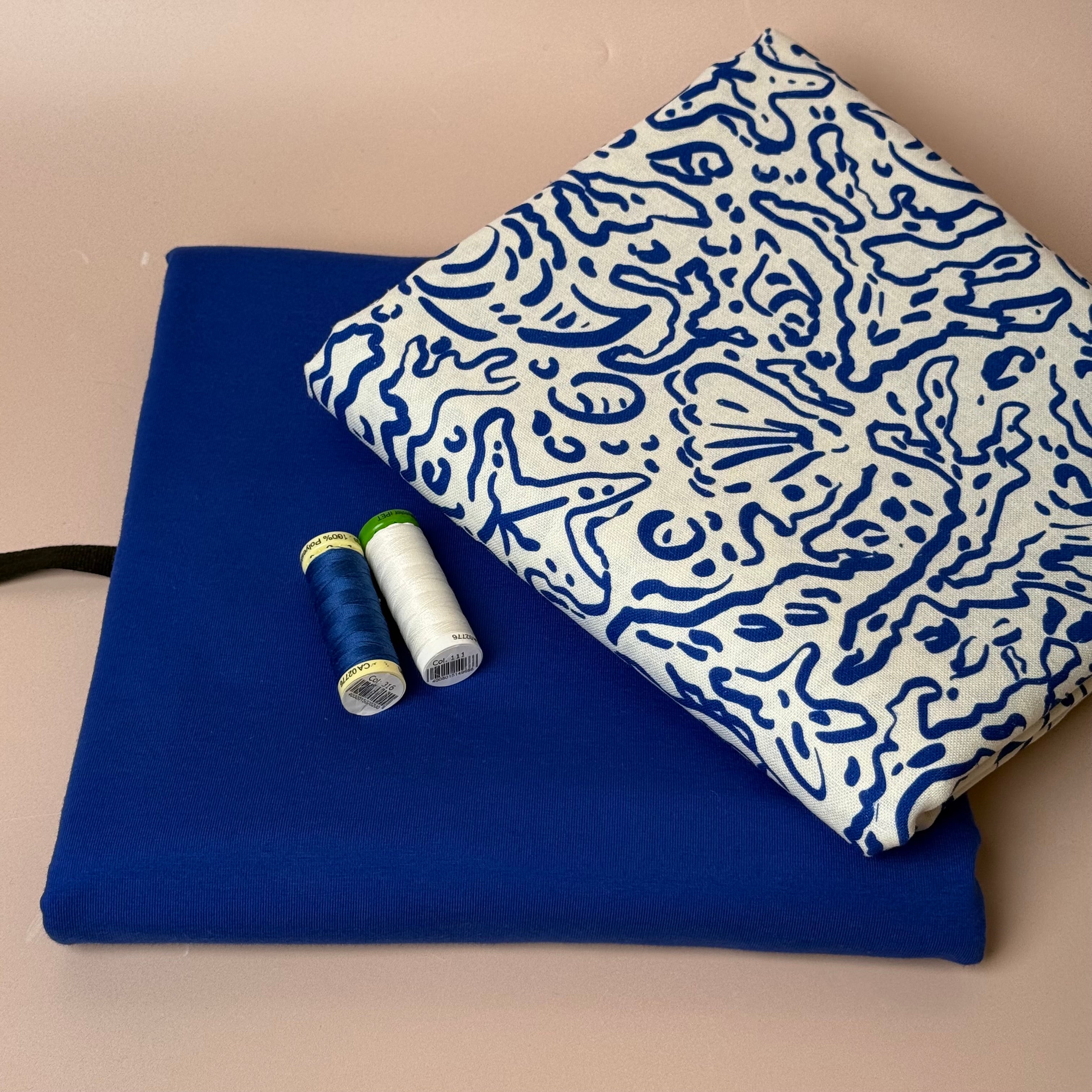 Make An Outfit Colour Bundle and Sewing Kit - Skyline Tee in Cotton Jersey and Spring Trousers in Sealife Linen