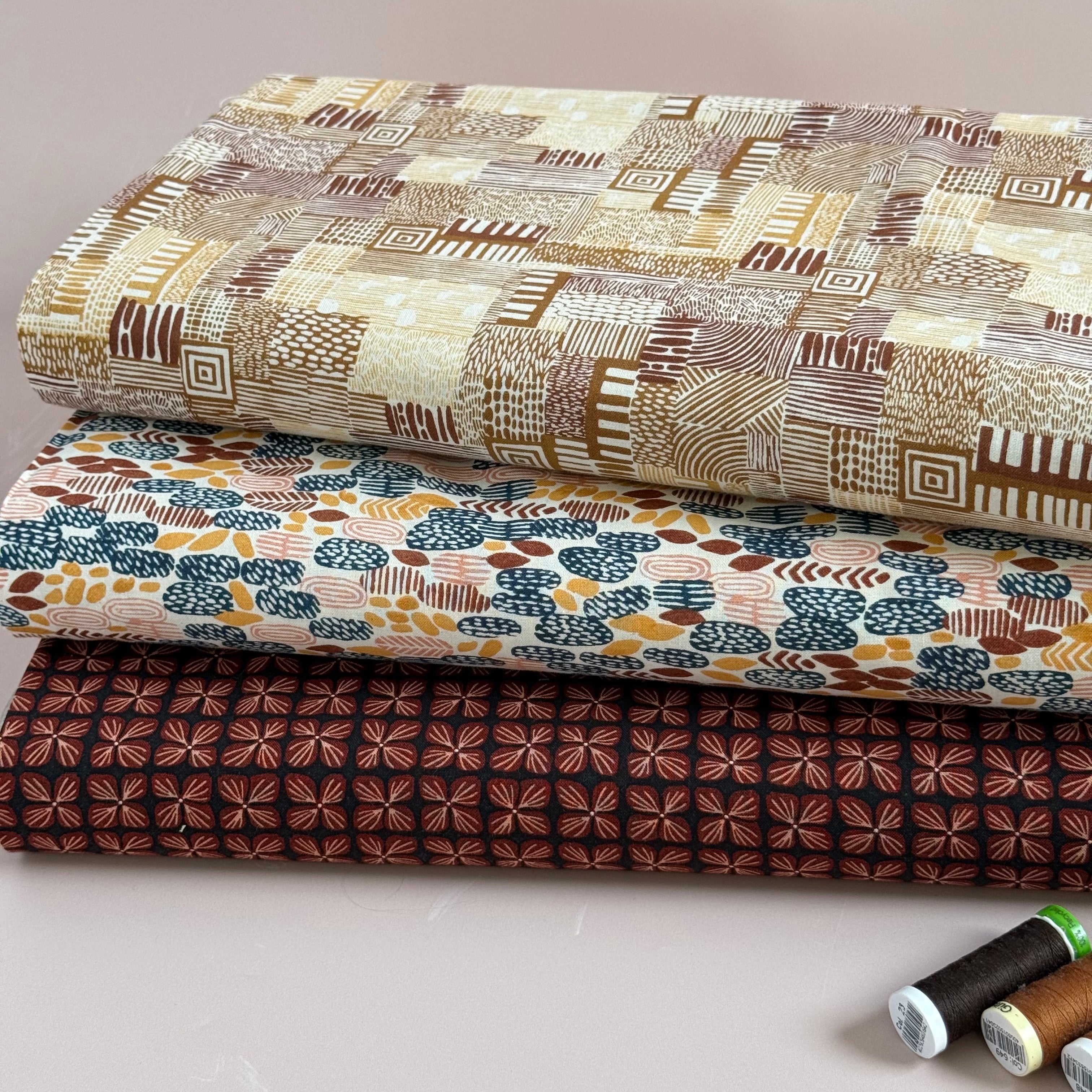 Cotton and Steel - Hortensia After Midnight Japanese Cotton