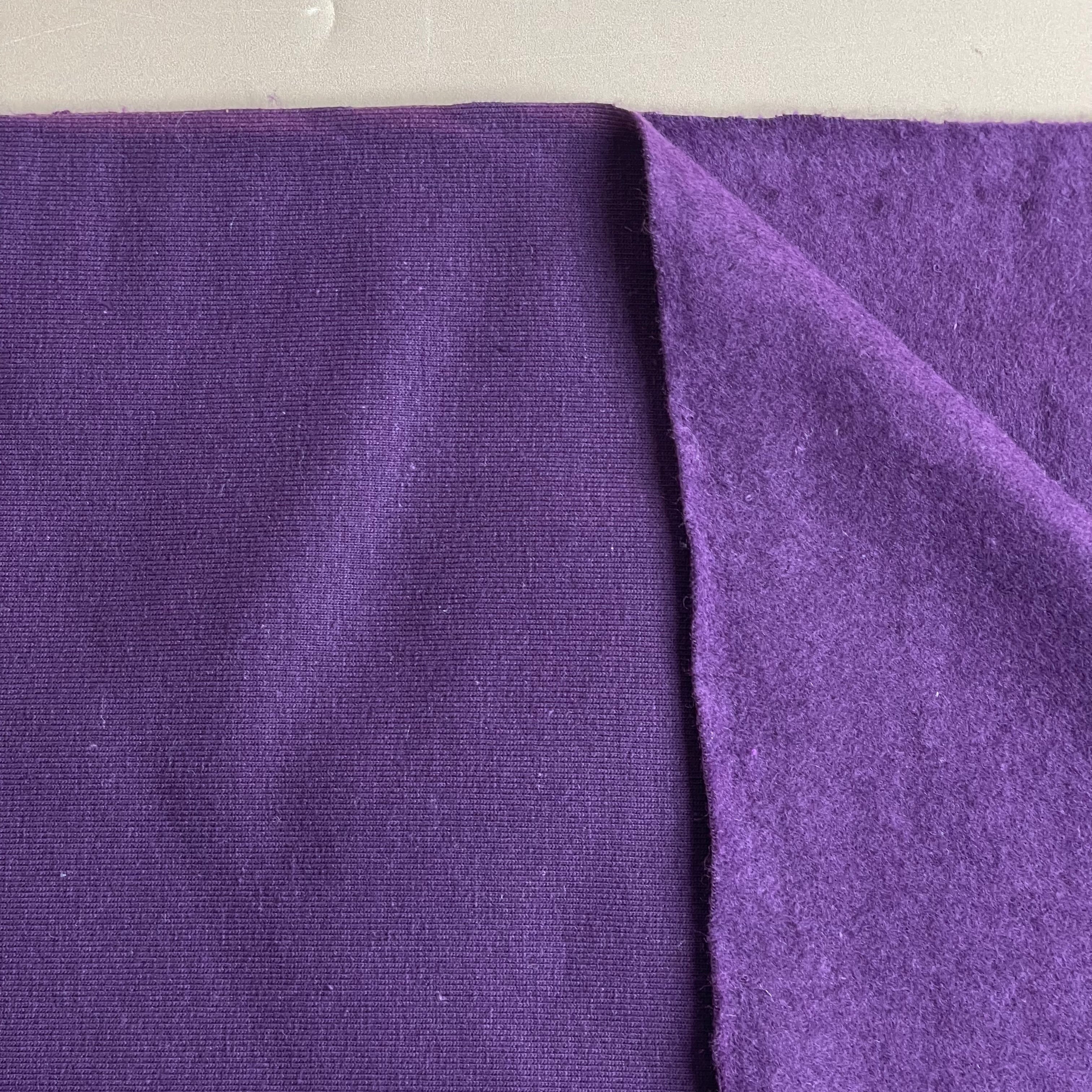 Brushed Sweat-shirting in Dark Purple