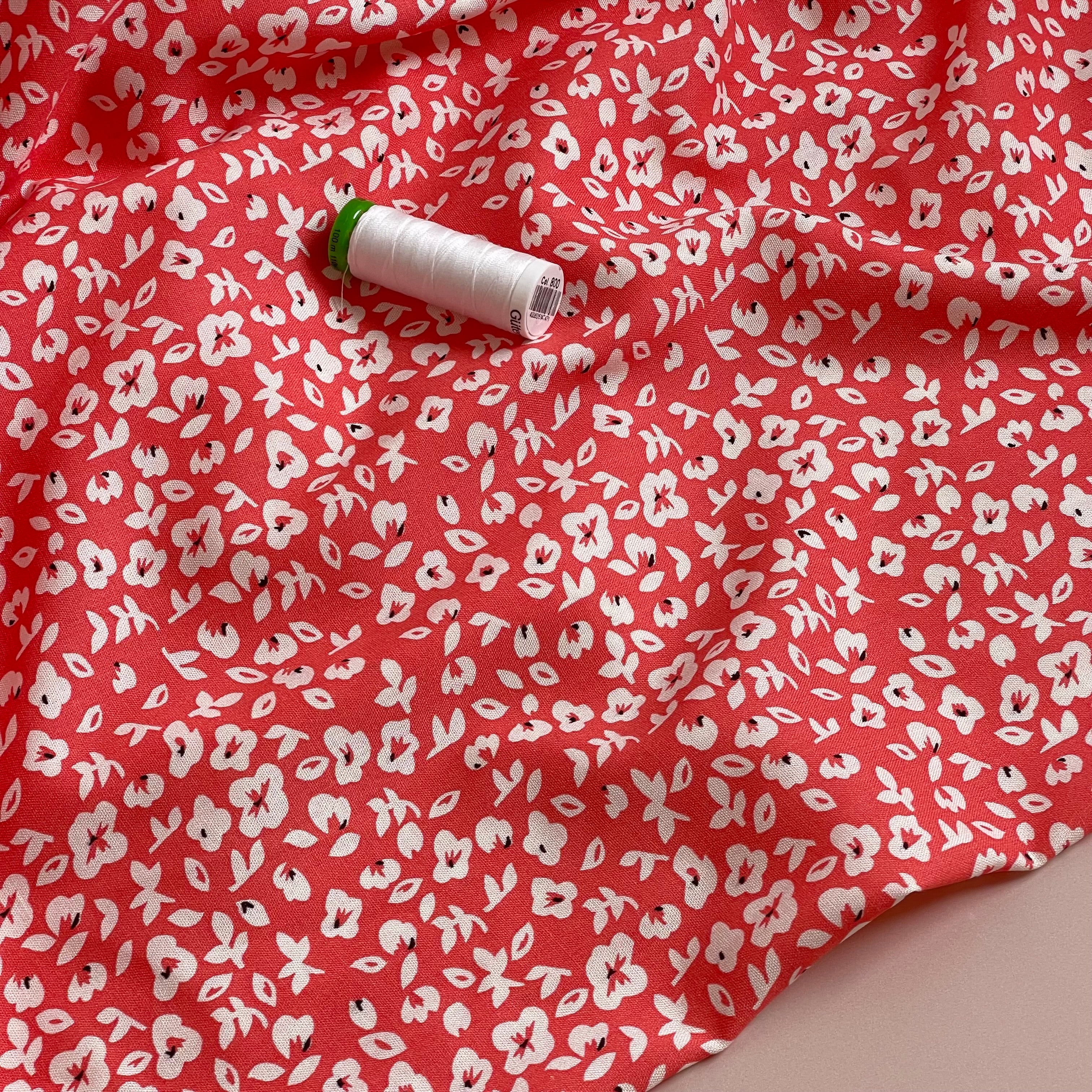 Ex-Designer Deadstock - Ditsy Spring Meadow Viscose Fabric