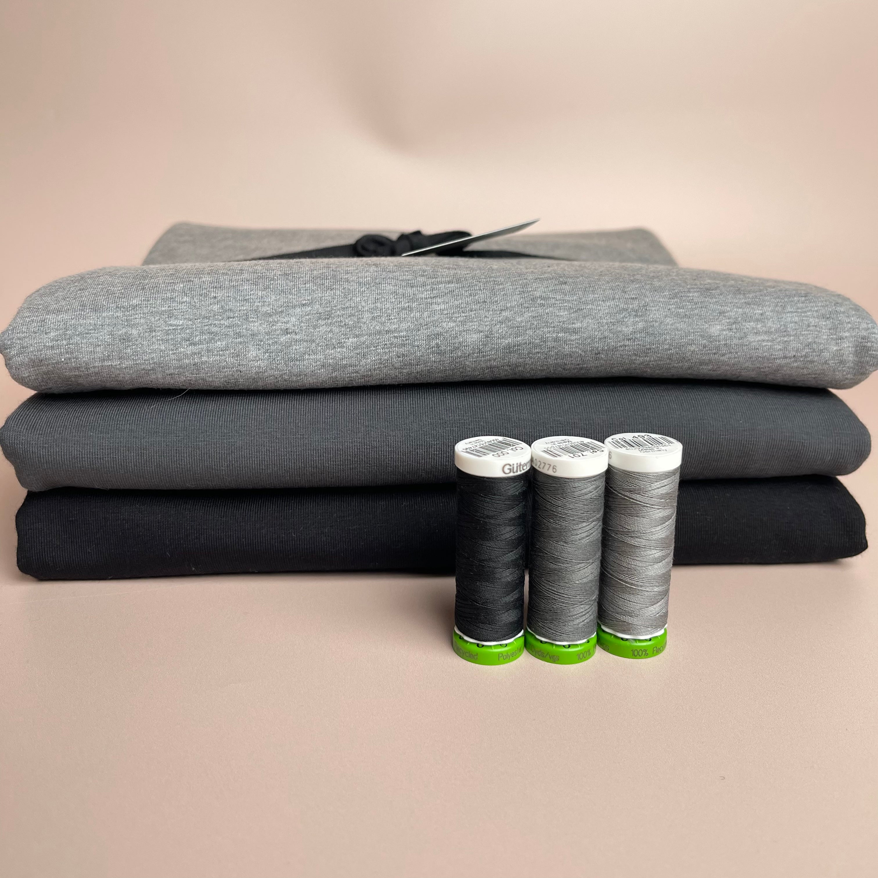 Colour Bundles - Neutrals Night Essential Chic Cotton Jersey Fabrics