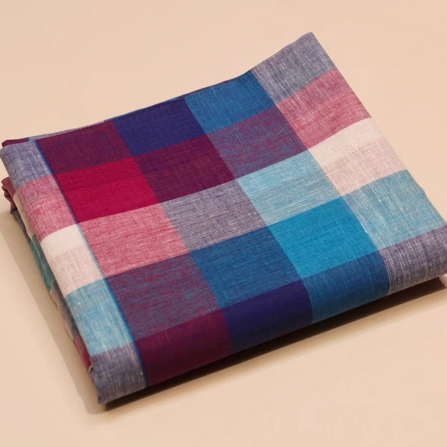 Marine Pure Cotton Handloom Madras Check