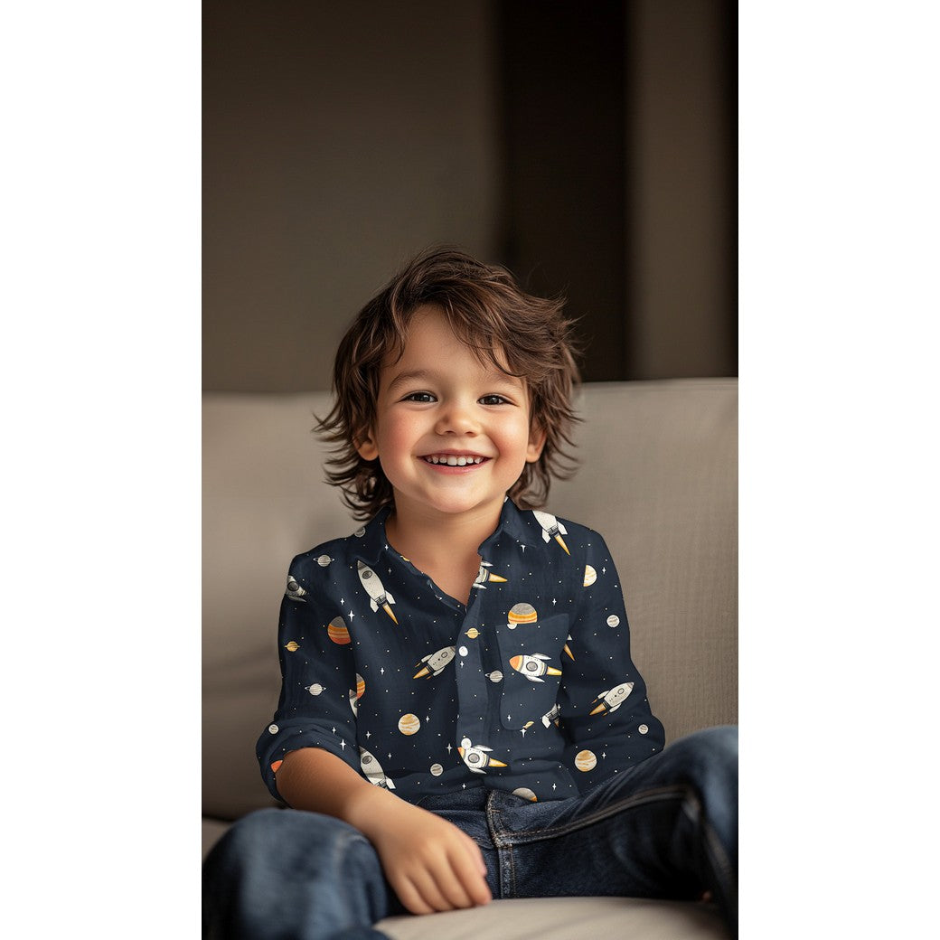Space Fine Cotton Poplin Fabric