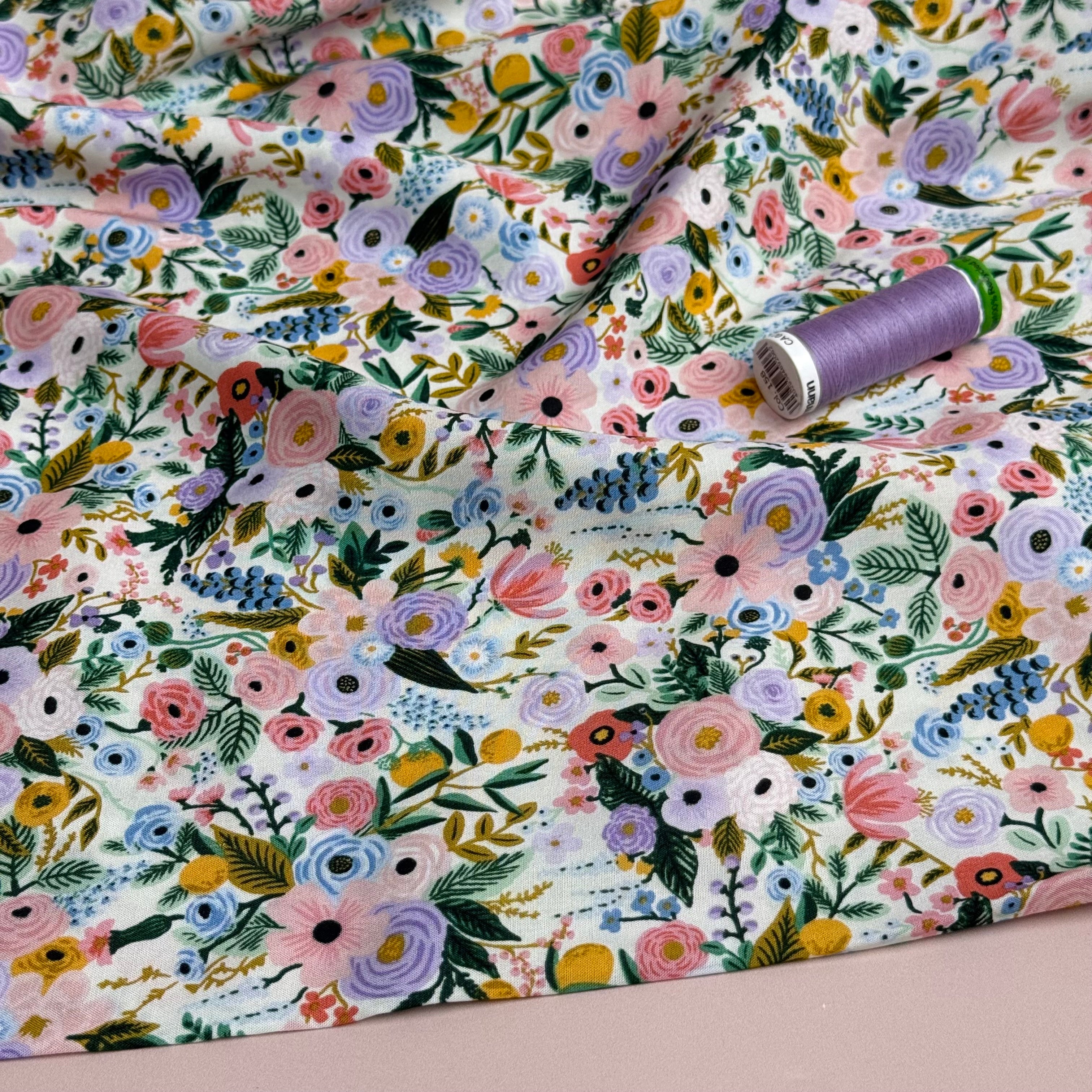 Rifle Paper Co -  Petite Garden Party in Ivory Rayon Fabric