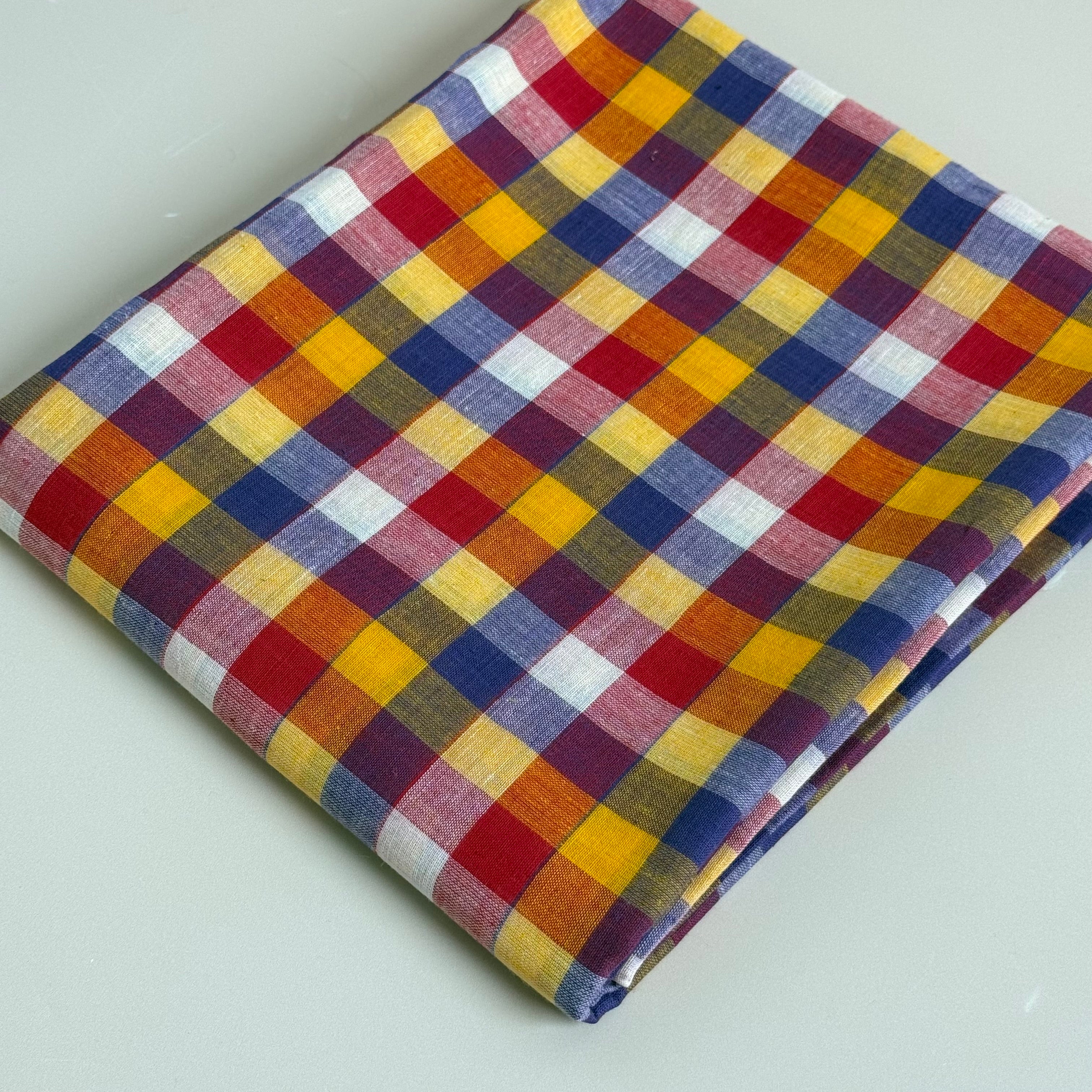 Sorbet Pure Cotton Handloom Madras Small Check