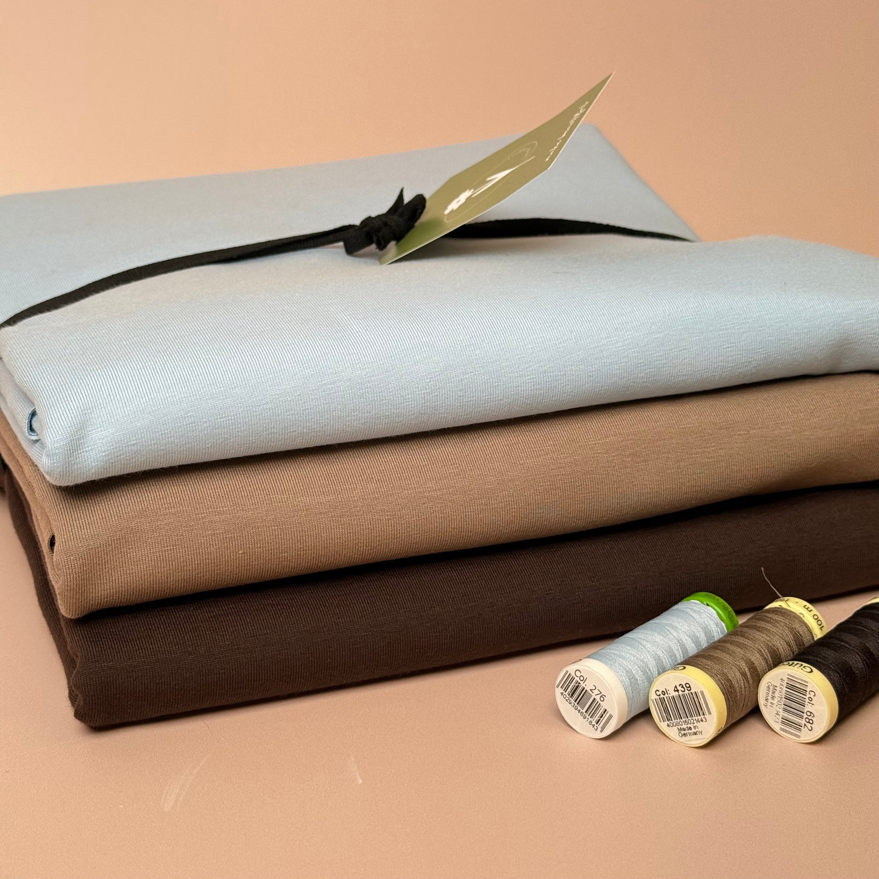 Colour Bundles - Beach Fossils Essential Chic Cotton Jersey Fabrics