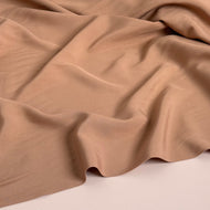 Elegance Mocha Plain ECOVERO Viscose Fabric