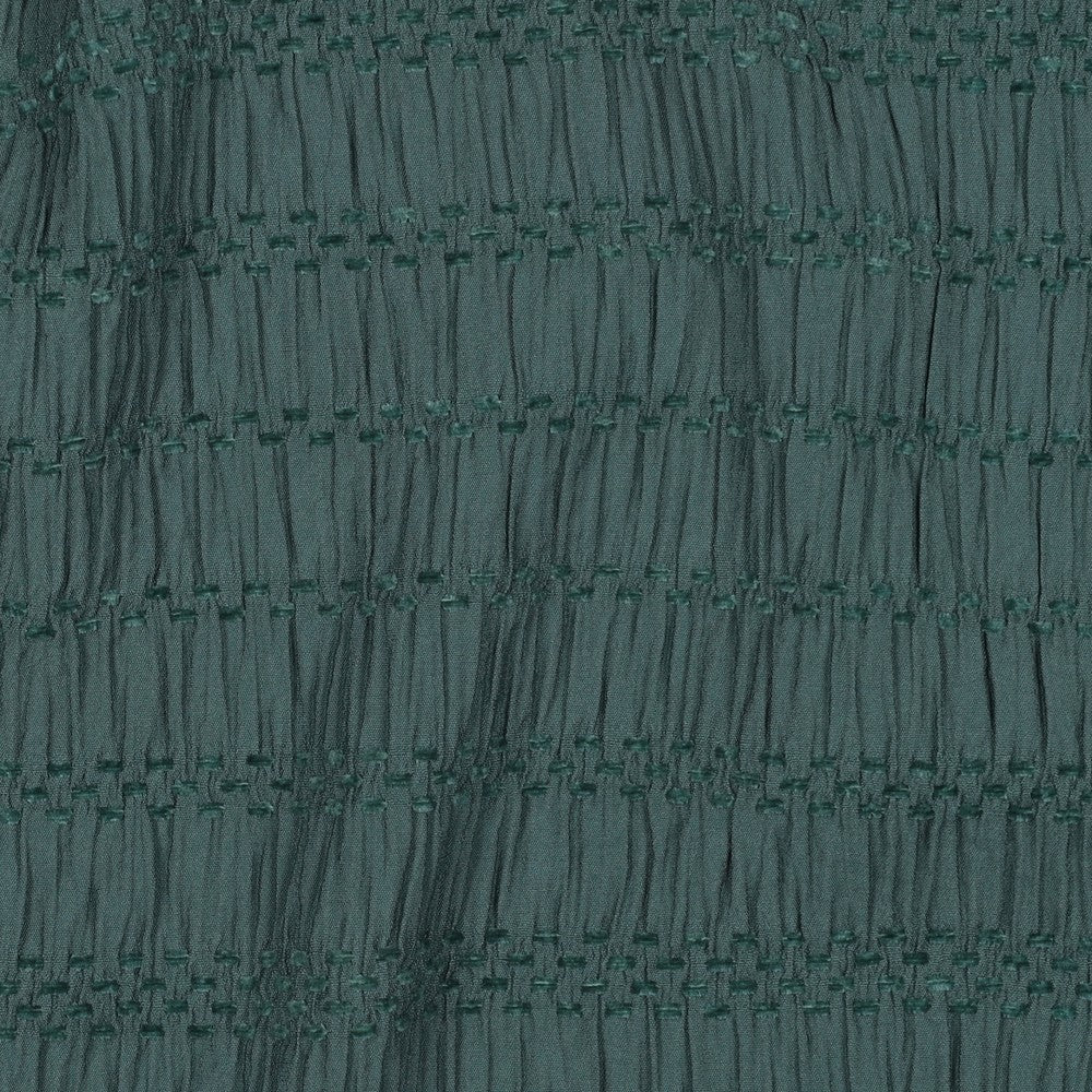 Chenille Jacquard Fabric in Lagoon Green