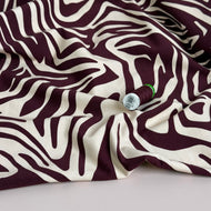 Danish Design - Zebra Bordeaux Cotton Jersey