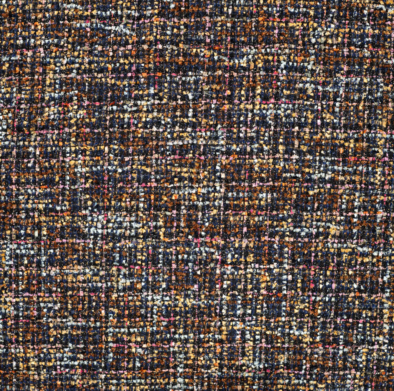 Sparkly Rainbow Chanel Boucle Fabric