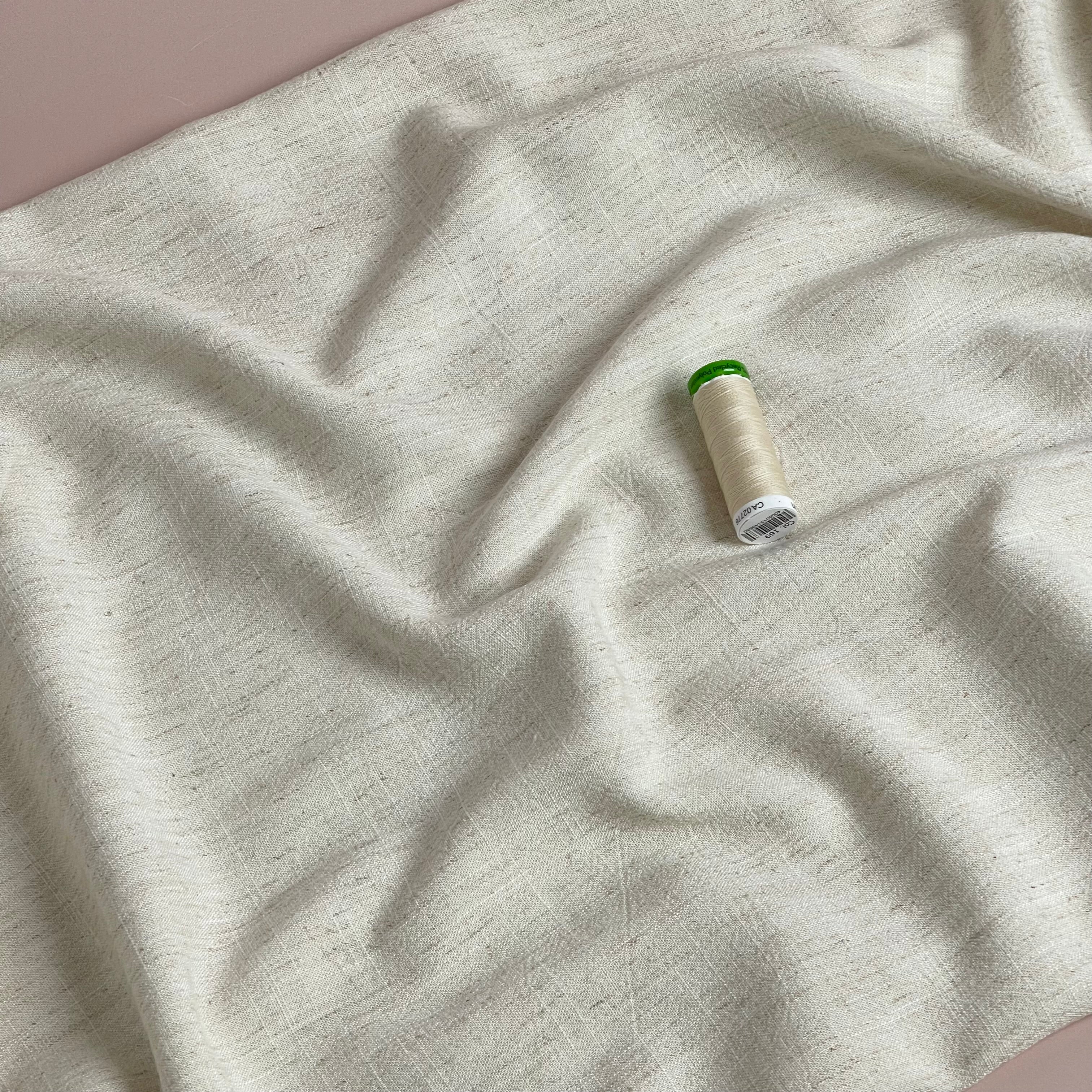 Flow Natural Viscose Linen Blend Dress Fabric