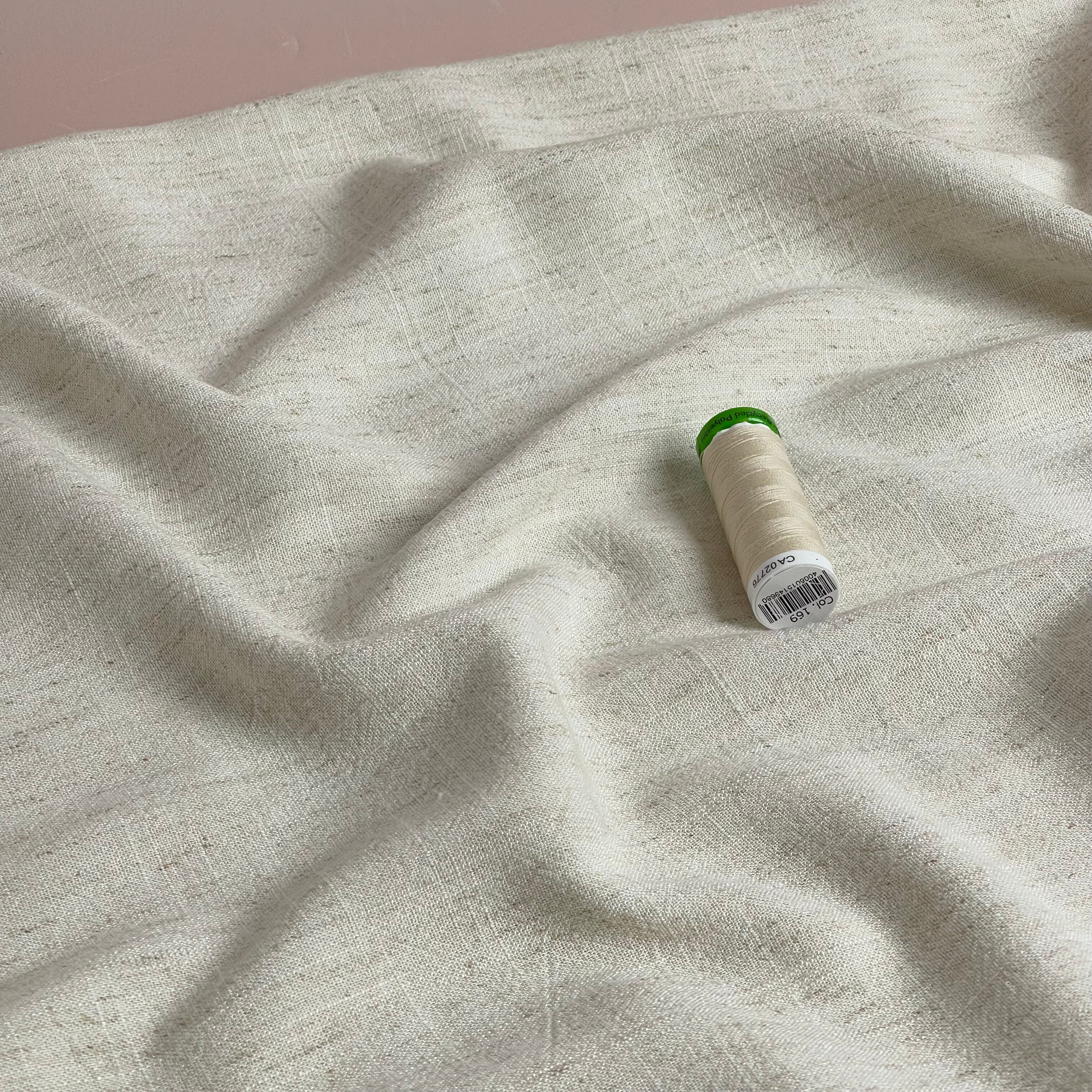 Flow Natural Viscose Linen Blend Dress Fabric