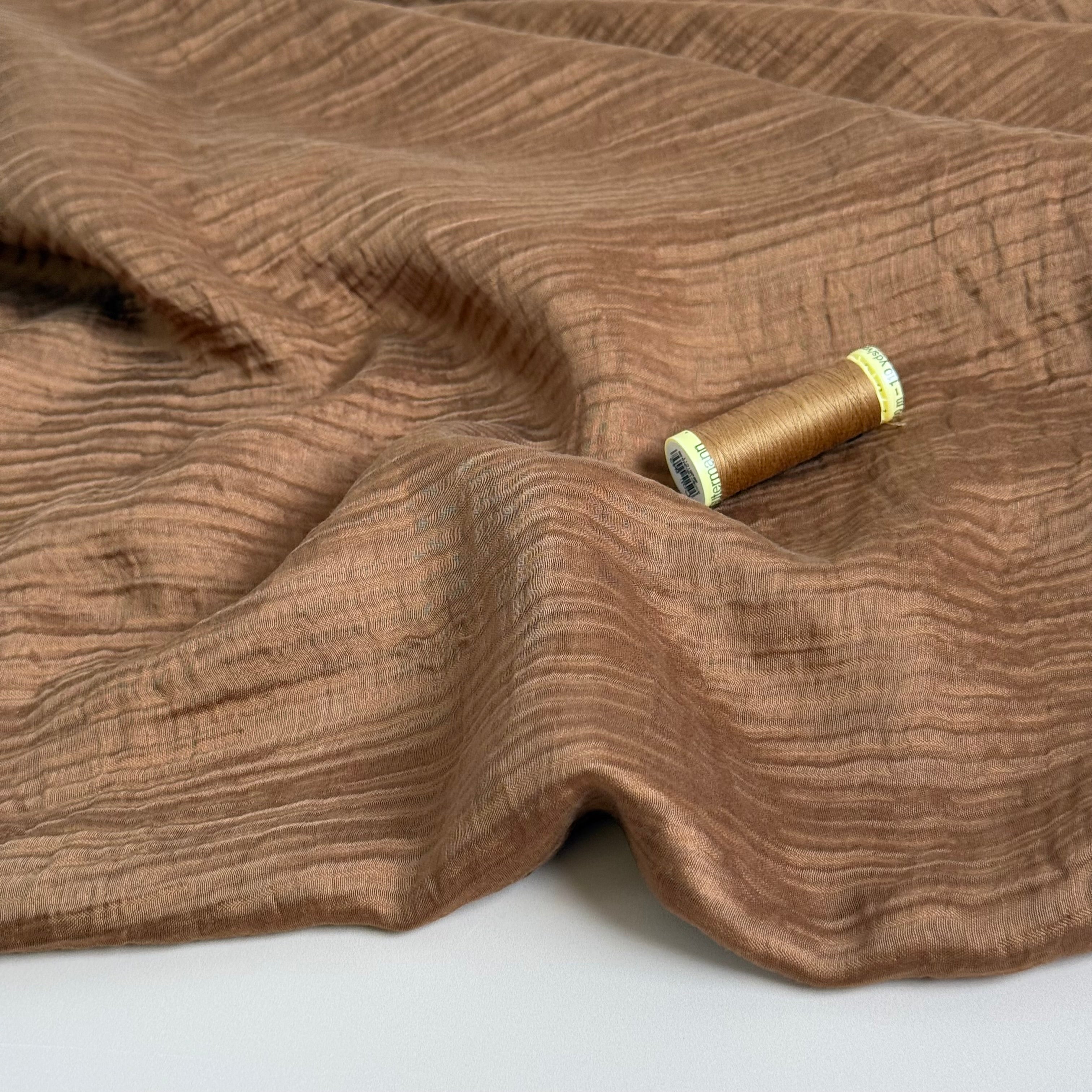 Bronze Textured Double Layer Rayon with TENCEL™ Lyocell Fibres